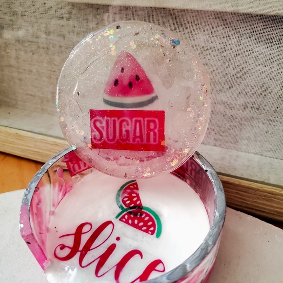 Watermelon Sugar resin coasters - Picture 2 of 5